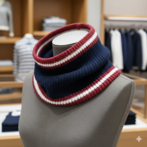 Gola Marinho com frisos Vermelho e Branco